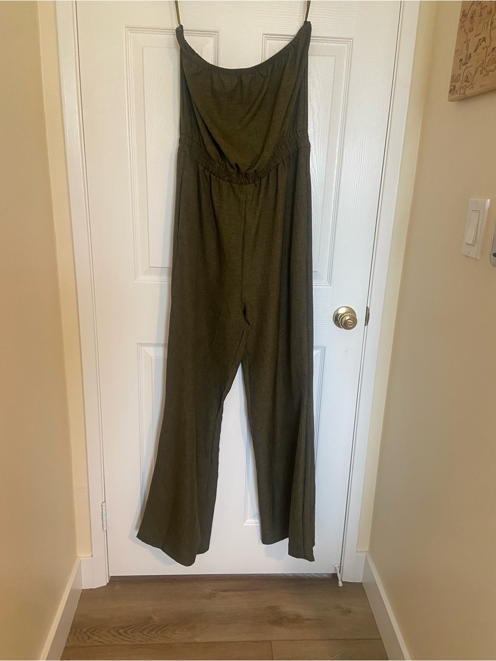 Guess Olive Wide-Leg Jumpsuit